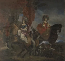 Claudia Margherita Scaglia di Verrua marchesa del Maro e Ludovica Maria